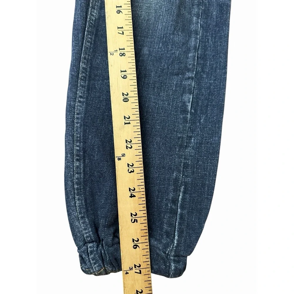 Rag & Bone Joggers XXS Miramar‎ Printed Faux Jeans Pull On Medium Wash #D6-5